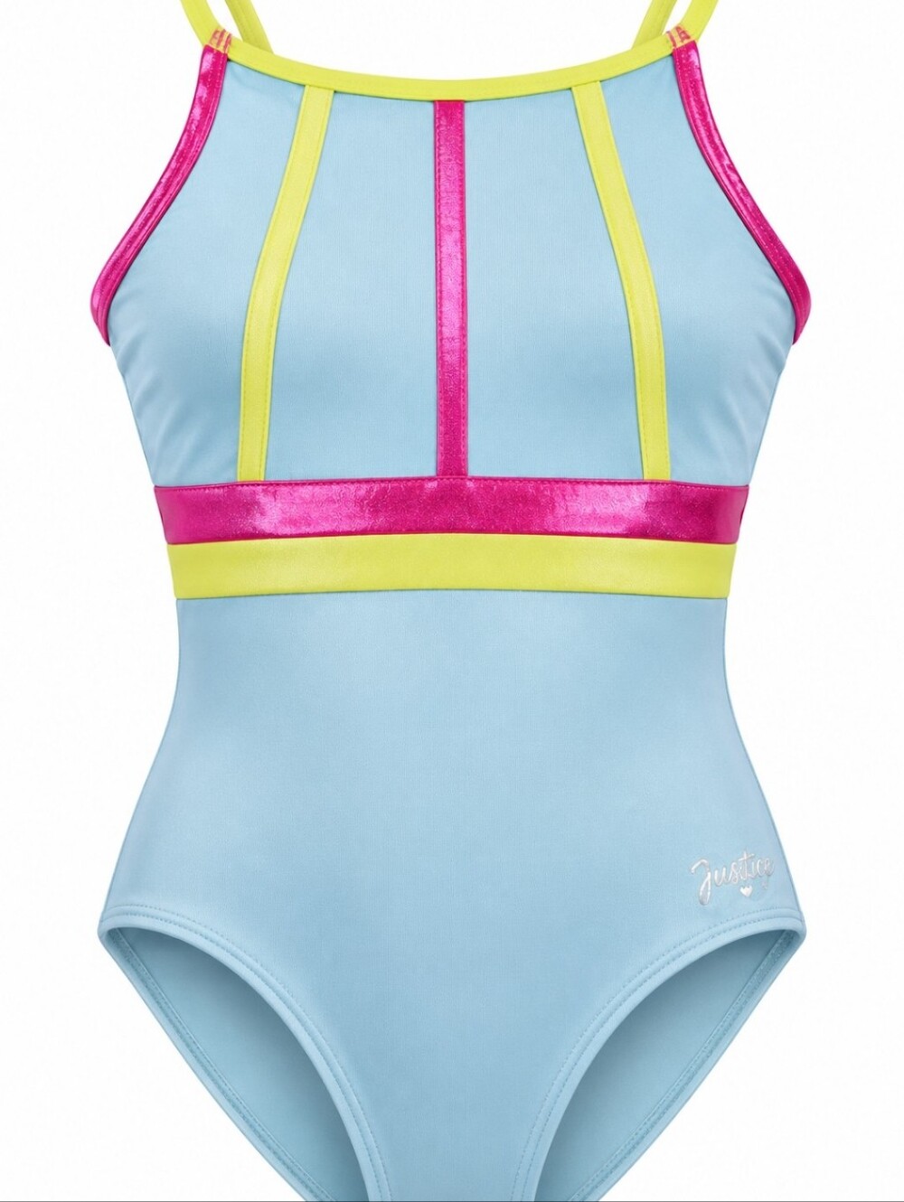 Girls Light Blue One-Piece dance Leotard Size 12/14
